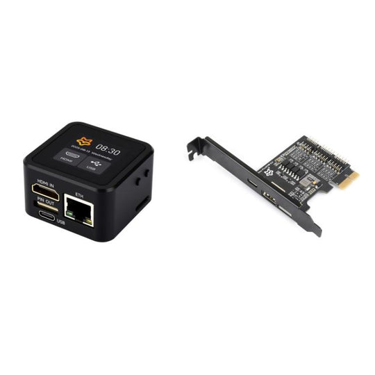 WAVESHARE Luckfox PicoKVM Lightweight IP KVM Remote Management Tool   Full Version+PicoKVM Ext Board