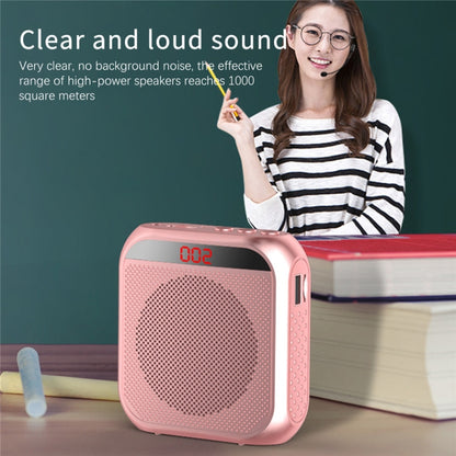 S17 Mini Portable Tour Guide Teaching Loudspeaker with Screen Display(Bright White) - Loudspeaker by buy2fix | Online Shopping UK | buy2fix
