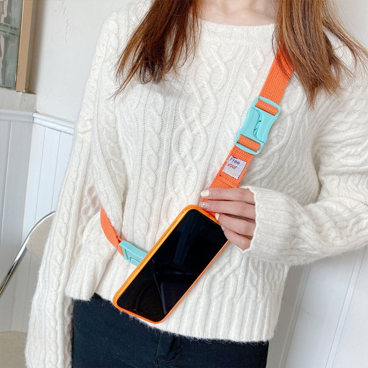 2PCS Crossbody Adjustable Phone Strap Phone Case Camera Bag Lanyard(Orange) - Lanyards & Wrist Straps by buy2fix | Online Shopping UK | buy2fix