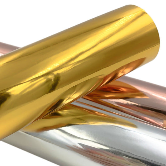 30cm x 100cm Glossy Metal Self Adhesive Vinyl Film DIY Cup Sticker Car Sticker, Color: Gold by buy2fix