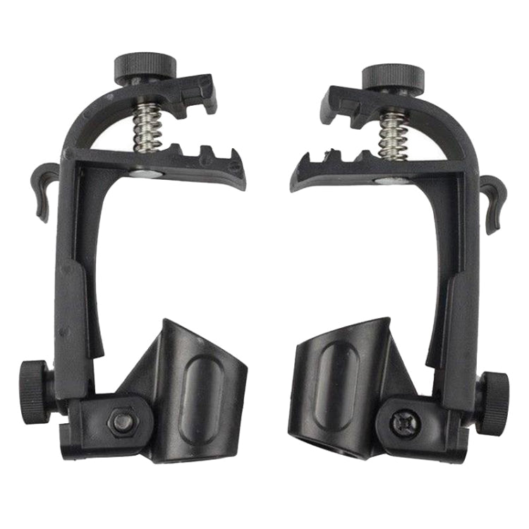 2 PCS  Adjustable Clip On Drum Rim Shock Mount Microphone Mic Clamp Holder(M00661) - Percussion Accessories by buy2fix | Online Shopping UK | buy2fix