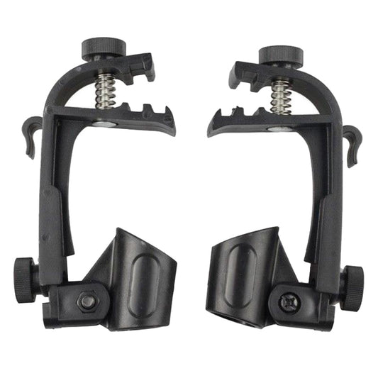 2 PCS  Adjustable Clip On Drum Rim Shock Mount Microphone Mic Clamp Holder(M00661) - Percussion Accessories by buy2fix | Online Shopping UK | buy2fix