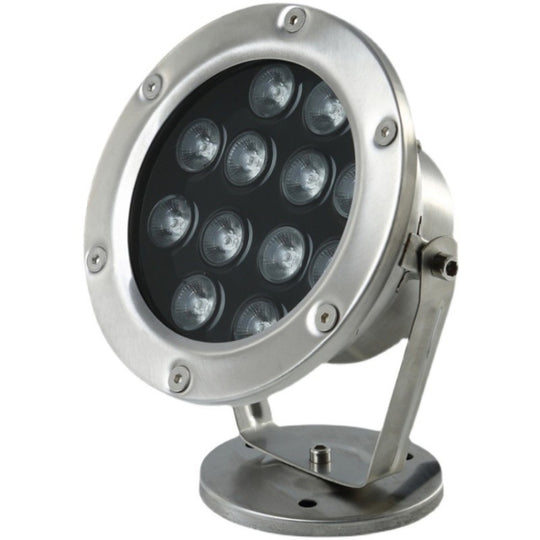 LED Underwater Light Pool Fish Pond Fountain Waterproof Landscape Light 12W(Warm White)