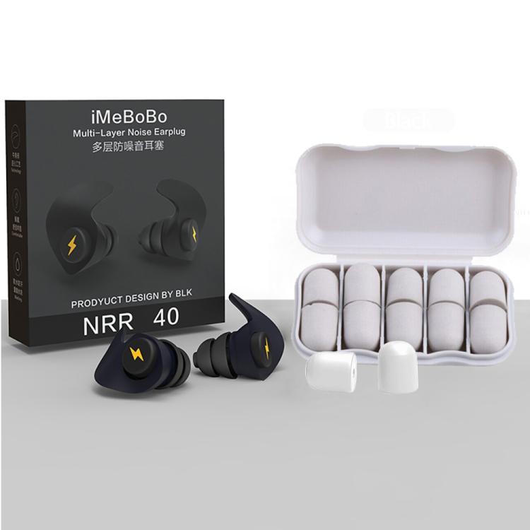 Anti-noise Sleep Earplugs Soundproof Earplugs(Black) by buy2fix