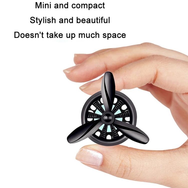 Car Air Outlet Perfume Aromatherapy Swivel Fan With Light(Silver) - Air Freshener by buy2fix | Online Shopping UK | buy2fix