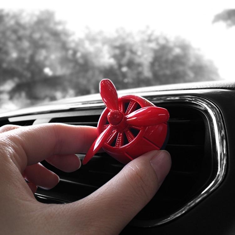 Car Air Outlet Perfume Aromatherapy Swivel Fan With Light(Silver) - Air Freshener by buy2fix | Online Shopping UK | buy2fix