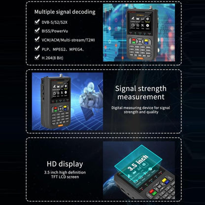 GTMedia Full HD Digital Satellite Finder With 3.5 Inch LCD Screen(With Bag) - Satellite Finder by GTMedia | Online Shopping UK | buy2fix