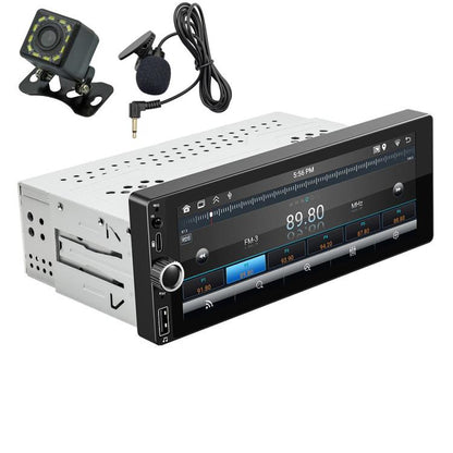 Car Radio Wireless Bluetooth Hands-Free Android Navigation, Memory: 2+64G(With Camera+Microphone) - Car MP3 & MP4 & MP5 by buy2fix | Online Shopping UK | buy2fix