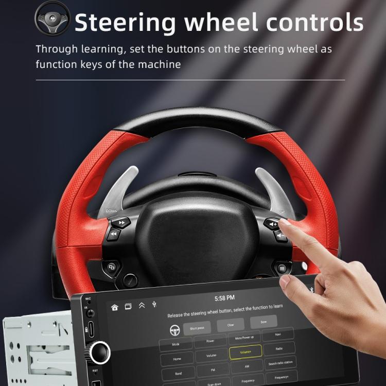 Car Radio Wireless Bluetooth Hands-Free Android Navigation, Memory: 2+64G(With Camera+Microphone) - Car MP3 & MP4 & MP5 by buy2fix | Online Shopping UK | buy2fix