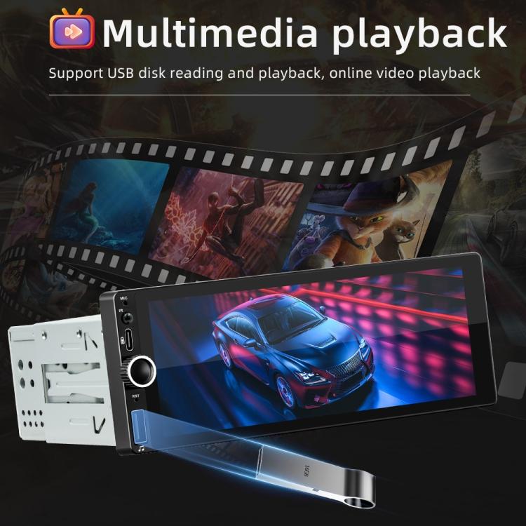 Car Radio Wireless Bluetooth Hands-Free Android Navigation, Memory: 2+64G(With Camera+Microphone) - Car MP3 & MP4 & MP5 by buy2fix | Online Shopping UK | buy2fix