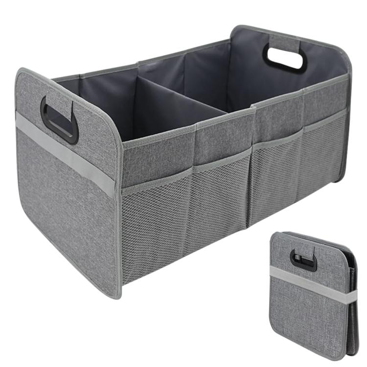 Car Trunk Folding Oxford Fabric Storage Bag(Gray) - Stowing Tidying by buy2fix | Online Shopping UK | buy2fix