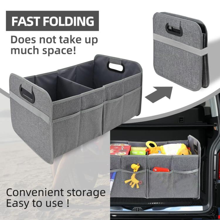 Car Trunk Folding Oxford Fabric Storage Bag(Gray) - Stowing Tidying by buy2fix | Online Shopping UK | buy2fix