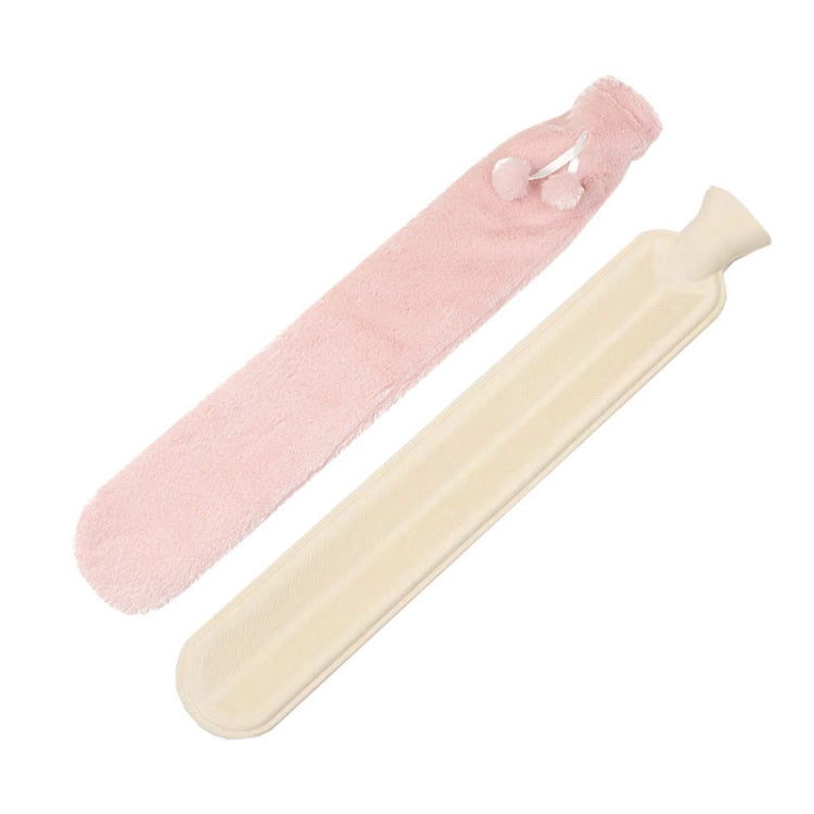 2L Long-strip Multifunctional Water-filled Rubber Hot Water Bags, Spec: Pink Plush by buy2fix