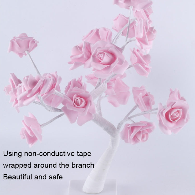 SJ-SD042 Rose Tree LED Christmas Party Decoration Light, Style: Non-detachable Base(Purple) - Christmas Decoration Lamps by buy2fix | Online Shopping UK | buy2fix