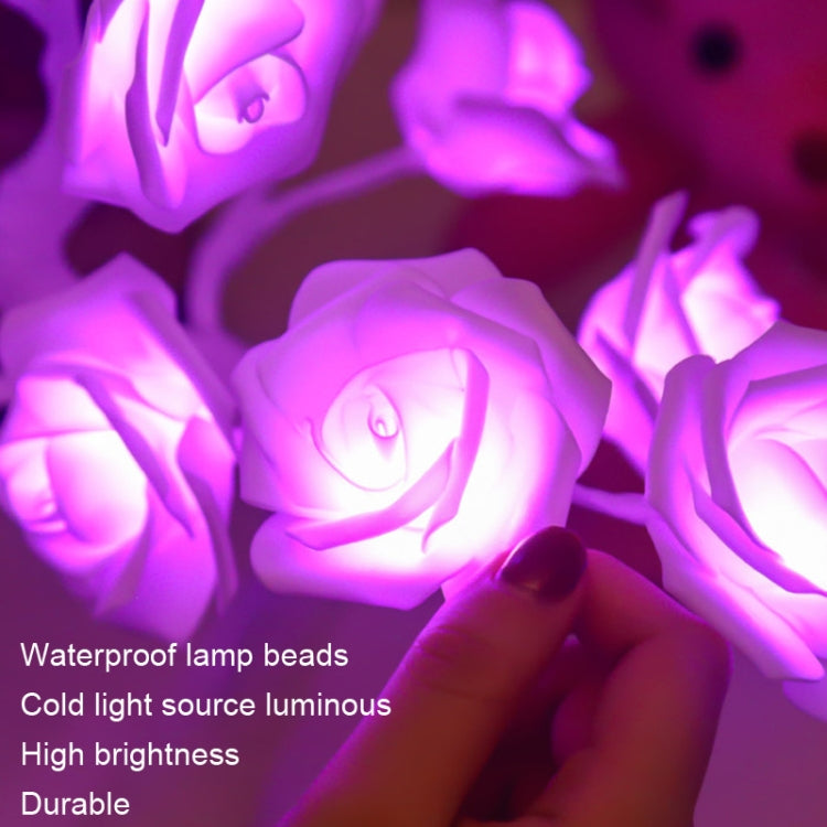 SJ-SD042 Rose Tree LED Christmas Party Decoration Light, Style: Non-detachable Base(Purple) - Christmas Decoration Lamps by buy2fix | Online Shopping UK | buy2fix