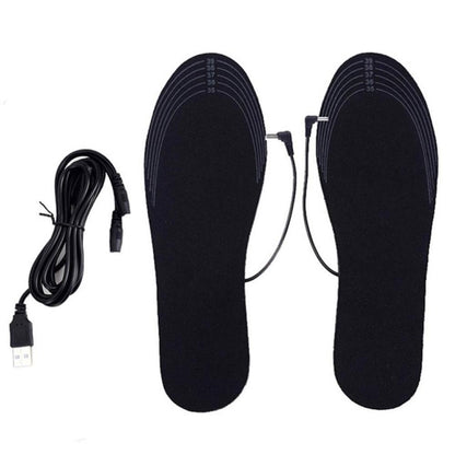 1 Pair USB Heating Insoles Washable Cuttable Electric Heating Foot Warmer Size 35-40 - Shoes Care by buy2fix | Online Shopping UK | buy2fix