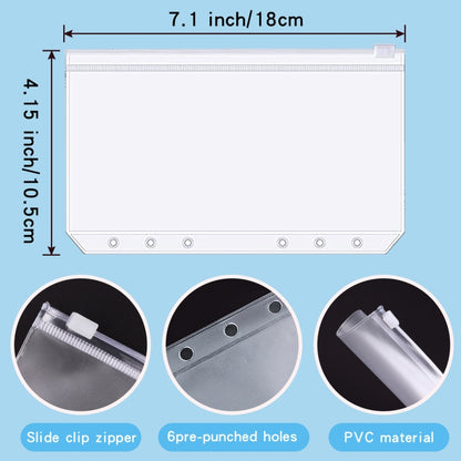 A6 Leather Loose-leaf Budget Book Handbook Notepad(Water Blue) by buy2fix