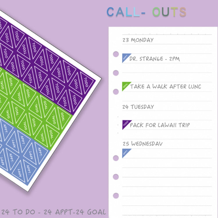 A6 Macaron PU Leather Loose-leaf Notebook Cash Budget Handbook(Purple) by buy2fix