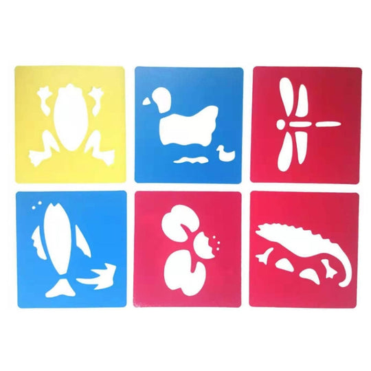 Children DIY Drawing Stencil Colorful Hollow Copy Board(H-06)