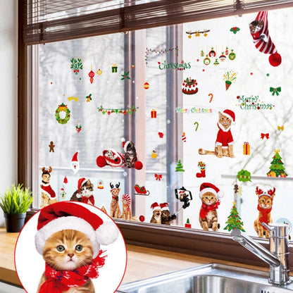 SKJD2311 Christmas Decorations Shop Window Kindergarten Layout Static Electricity Stickers - Christmas Stickers by buy2fix | Online Shopping UK | buy2fix