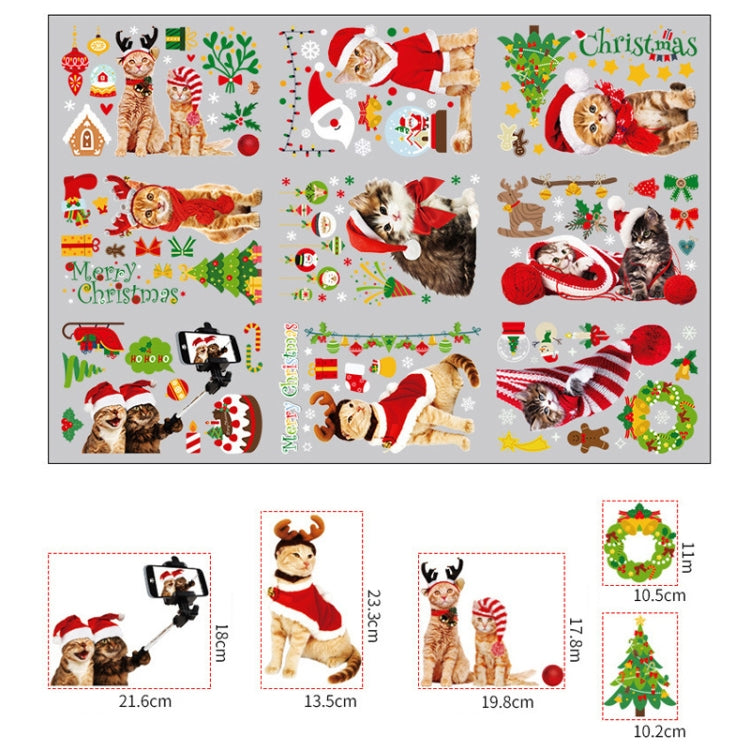 SKJD2312 Christmas Decorations Shop Window Kindergarten Layout Static Electricity Stickers - Christmas Stickers by buy2fix | Online Shopping UK | buy2fix