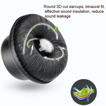 VT200D Double Ears Telephone Headset Operator Headset With Mic,Spec: USB Head with Tuning by buy2fix