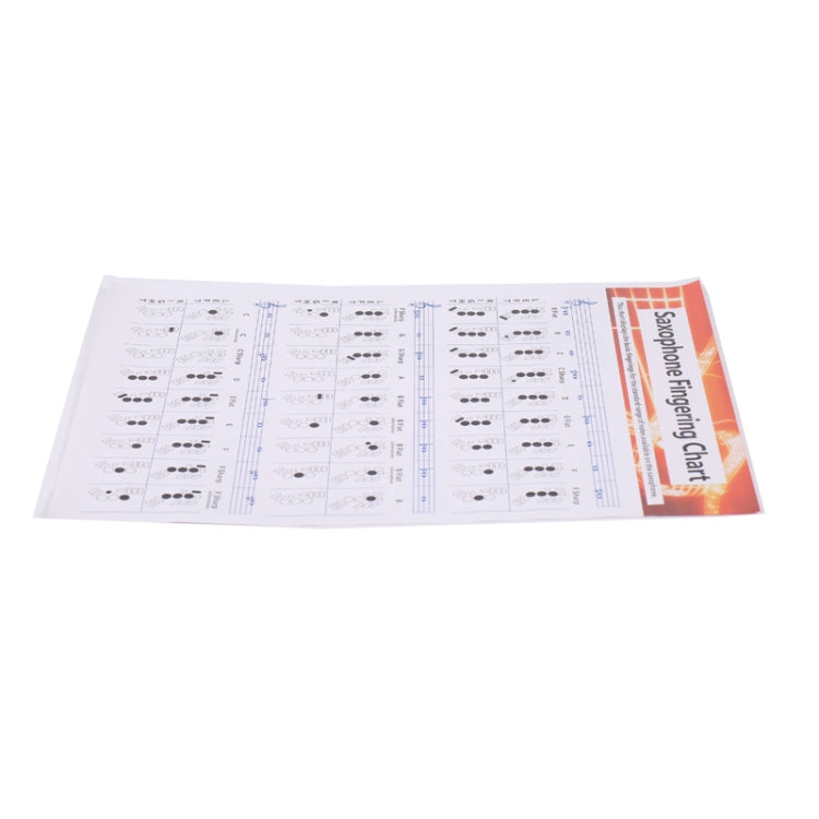 Coated Paper Saxophone Fingering Chord Diagrams Saxophone Practice Figure(Small) - Other Accessories by buy2fix | Online Shopping UK | buy2fix