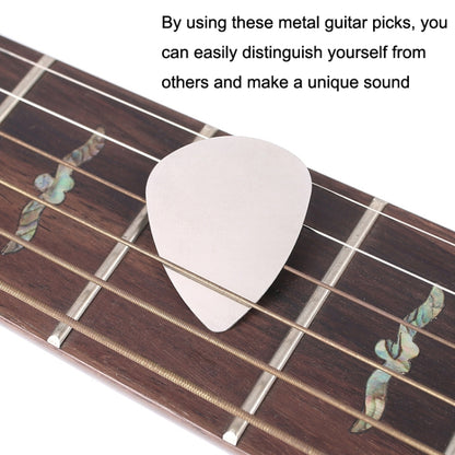10PCS Thumb Fingers Metal Stainless Steel Bayse Guitar Paddles(Silver) - String Instrument Accessories by buy2fix | Online Shopping UK | buy2fix
