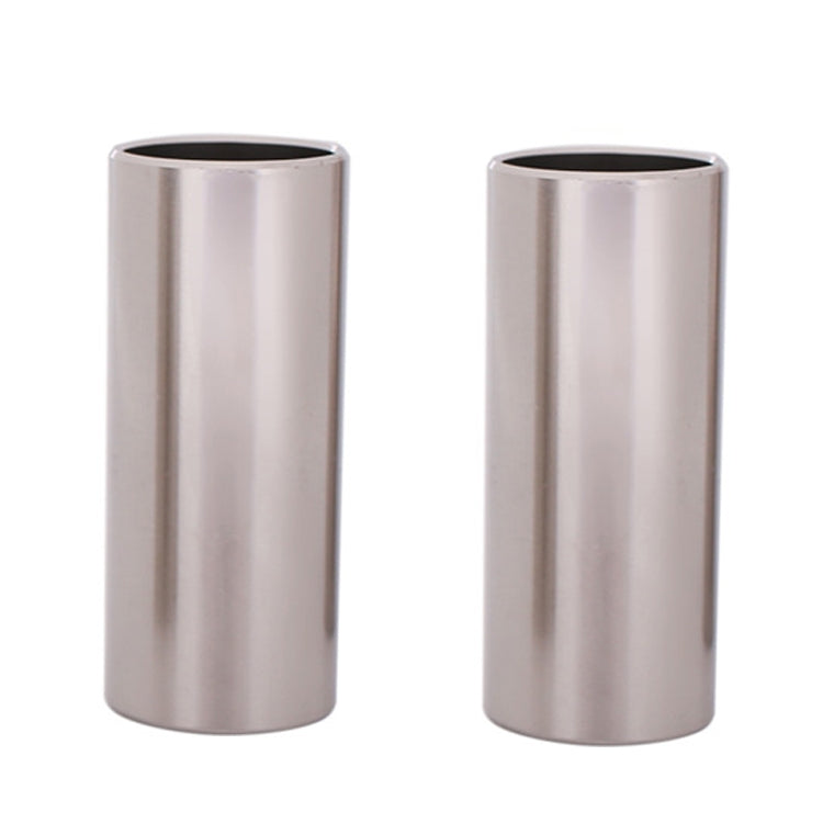 2PCS Stainless Steel Guitar Slide Tube Folk Slide Block, Size: 51mm(Silver) - Guitar Tuner Accessories by buy2fix | Online Shopping UK | buy2fix