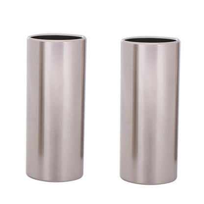 2PCS Stainless Steel Guitar Slide Tube Folk Slide Block, Size: 51mm(Silver) - Guitar Tuner Accessories by buy2fix | Online Shopping UK | buy2fix