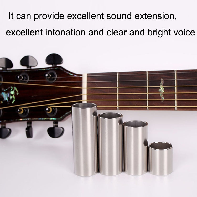 2PCS Stainless Steel Guitar Slide Tube Folk Slide Block, Size: 51mm(Gold) - Guitar Tuner Accessories by buy2fix | Online Shopping UK | buy2fix