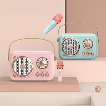 POLVCDG B152 Multi-Functional Small Family KTV Karaoke Microphone Sound Integration(Pink) - Desktop Speaker by POLVCDG | Online Shopping UK | buy2fix