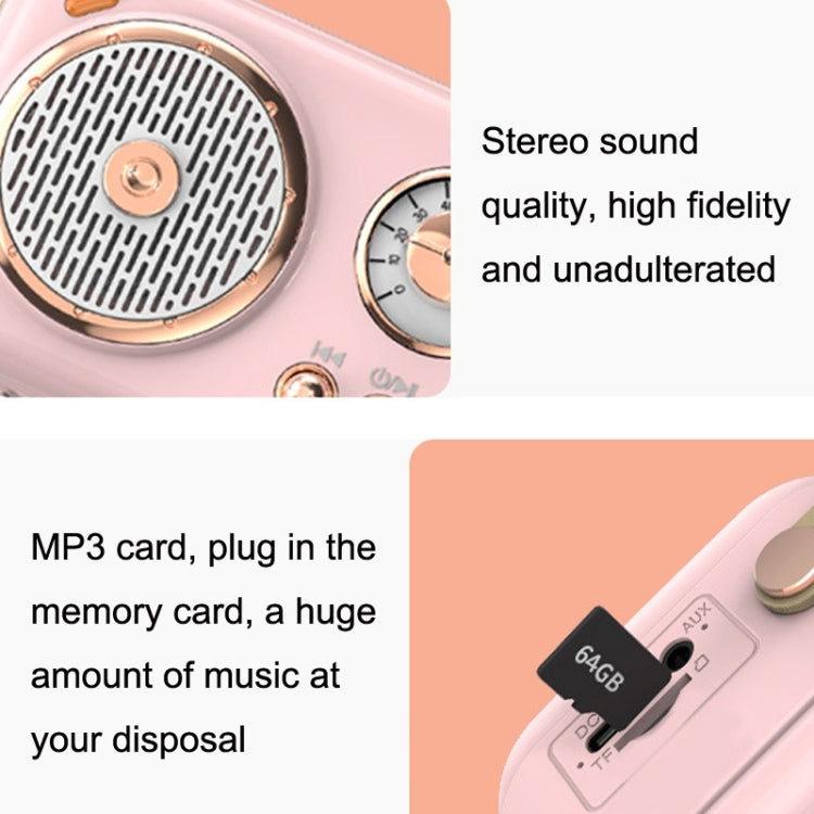 POLVCDG B152 Multi-Functional Small Family KTV Karaoke Microphone Sound Integration(Pink) - Desktop Speaker by POLVCDG | Online Shopping UK | buy2fix
