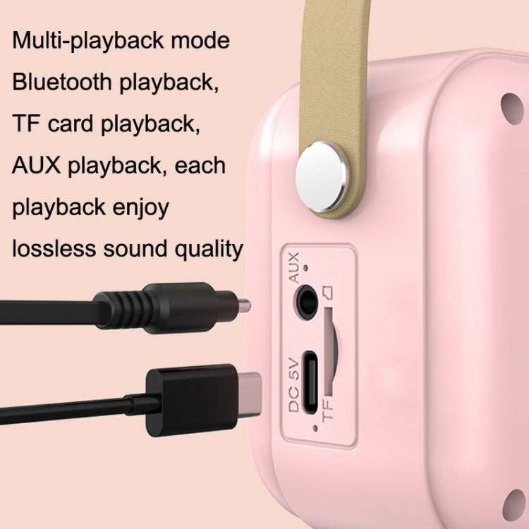 POLVCDG B152 Multi-Functional Small Family KTV Karaoke Microphone Sound Integration(Pink) - Desktop Speaker by POLVCDG | Online Shopping UK | buy2fix