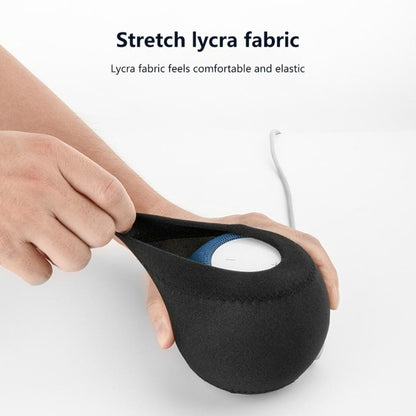 2 PCS For Homepod Mini Smart Speaker Dust Cover Stretch Cloth Audio Protection Cover(Light Gray) - Protective Case by buy2fix | Online Shopping UK | buy2fix