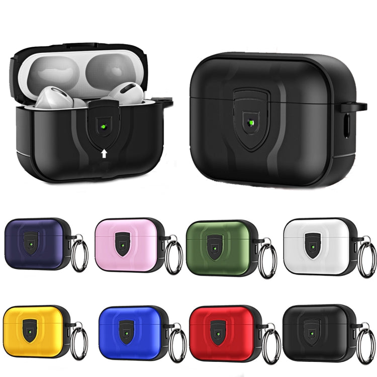 For AirPods Pro 2 TPU + PC Full Wrap Type Protection Case Cover(Yellow) - For AirPods Pro 2 by buy2fix | Online Shopping UK | buy2fix