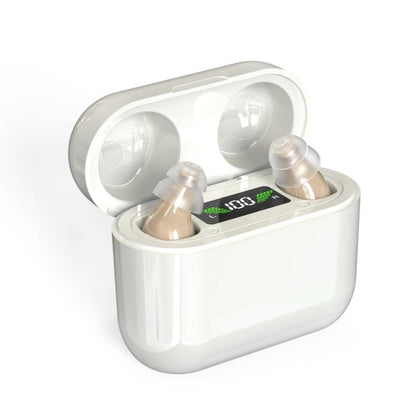 GM-912 Digital Hearing Aid Sound Amplifier With Digital Display Charging Compartment(Skin Color) - Hearing Aids by buy2fix | Online Shopping UK | buy2fix