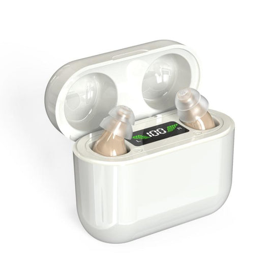 GM-912 Digital Hearing Aid Sound Amplifier With Digital Display Charging Compartment(Skin Color) - Hearing Aids by buy2fix | Online Shopping UK | buy2fix