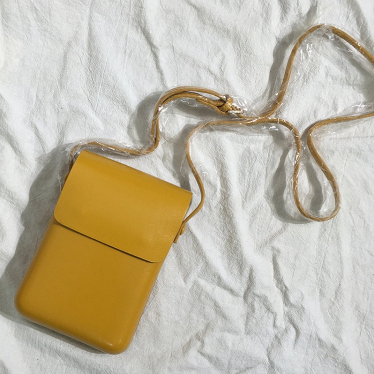 Fashion Versatile Vertical Models Single Shoulder Crossbody Mobile Phone Bag, Color: Yellow by buy2fix