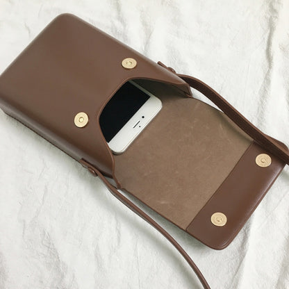 Fashion Versatile Vertical Models Single Shoulder Crossbody Mobile Phone Bag, Color: Creamy White by buy2fix