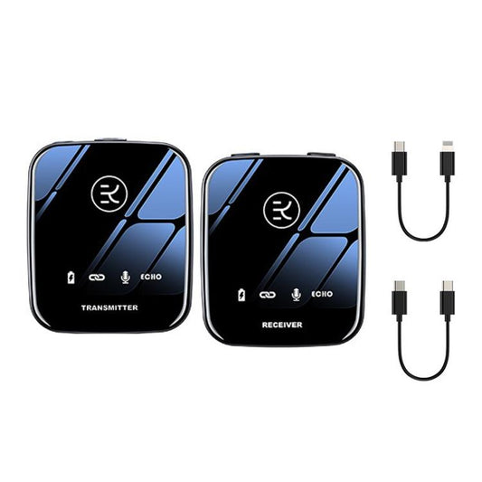 M18 Wireless Microphone Collar Clip Recording Equipment, Style: 1 In 1 Type-C+8Pin by buy2fix