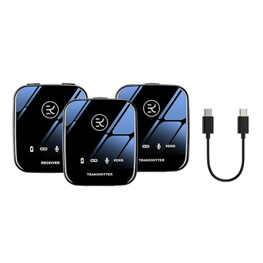 M18 Wireless Microphone Collar Clip Recording Equipment, Style: 1 In 2 Type-C by buy2fix