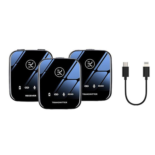 M18 Wireless Microphone Collar Clip Recording Equipment, Style: 1 In 2 8Pin by buy2fix