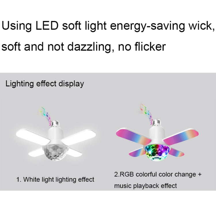 LY-002 24W Mini Bluetooth RGB Light Effect Foldable Music Light(Magic Light) - Smart Light Bulbs by buy2fix | Online Shopping UK | buy2fix