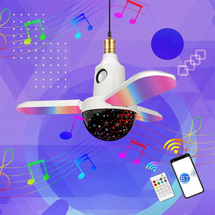 ZSCPH-001 40W Multifunctional Bluetooth RGB Colorful Three-Leaf Music Atmosphere Light, Size: S (Star) - Smart Light Bulbs by buy2fix | Online Shopping UK | buy2fix