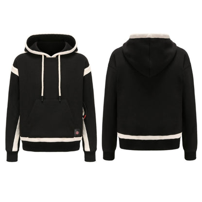 USB Smart Electric Heating Warming Thickened Hooded Sweatshirt, Size: M(Black) - Hoodie by buy2fix | Online Shopping UK | buy2fix