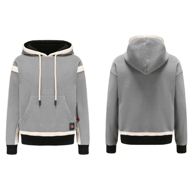 USB Smart Electric Heating Warming Thickened Hooded Sweatshirt, Size: XL(Grey) - Hoodie by buy2fix | Online Shopping UK | buy2fix