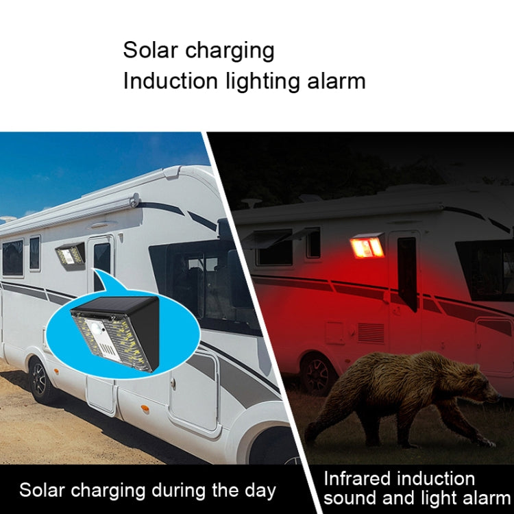 N775 Solar Alarm Wall Light RV Camping Infrared Induction Light(Cold White) - Solar Lights by buy2fix | Online Shopping UK | buy2fix