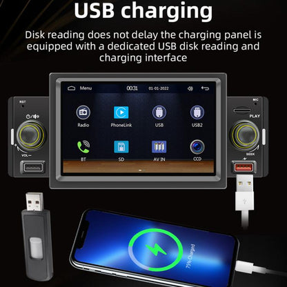 5 inch Bluetooth AUX Mobile Phone Interconnection USB Interface Car MP5(151W) - Car MP3 & MP4 & MP5 by buy2fix | Online Shopping UK | buy2fix