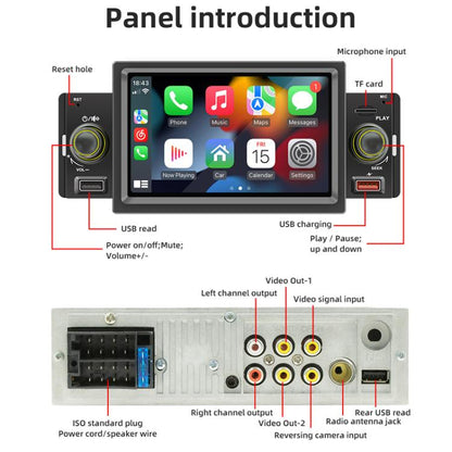 5 inch Bluetooth AUX Mobile Phone Interconnection USB Interface Car MP5(151W) - Car MP3 & MP4 & MP5 by buy2fix | Online Shopping UK | buy2fix